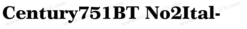 Century751BT No2Ital字体转换